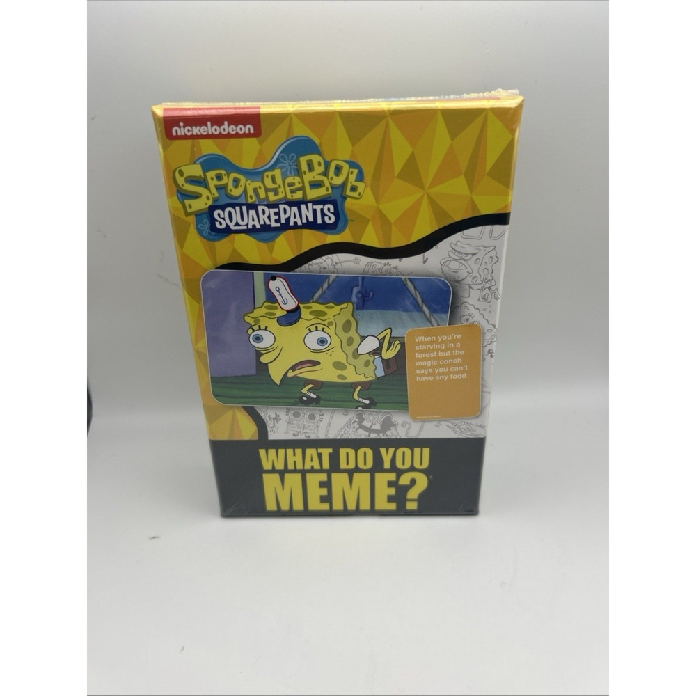 Nickelodeon SpongeBob SquarePants What Do You Meme? Card Game - NEW & SEALED